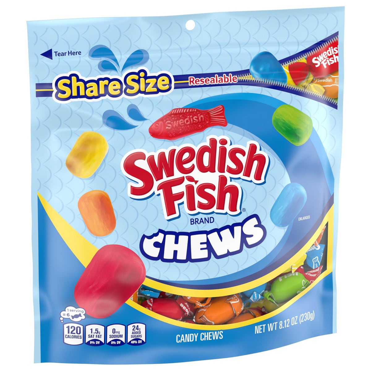 Chews Soft & Chewy Candy by Swedish Fish – 8.12 Ounce (Pack of 1)