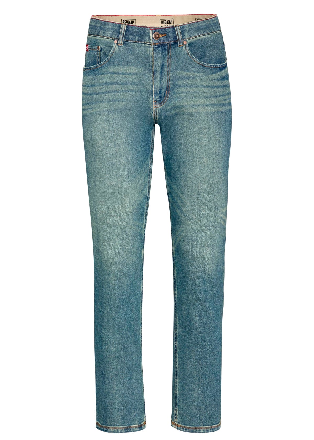Men's Lightweight Cooling Jean by Red Kap – 36W x 32L, Cotton, Medium Wash, Model S4D2MV 36 32