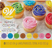 Wilton 8-Count Icing Colors for Cakes & Cupcakes, Gel-Based Colors for Frosting - Note that Packaging May Vary