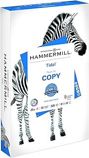 Hammermill Printer Paper, 20 lb Tidal Copy Paper, 8.5 x 14-1 Ream (500 Sheets) - 92 Bright, Made in the USA