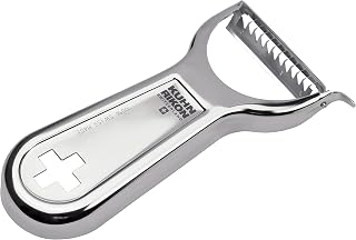 Kuhn Rikon "Swiss Metallic" Julienne Cross Peeler, Silver