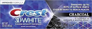 Crest 3D White, Charcoal Whitening Toothpaste, 3.0 oz