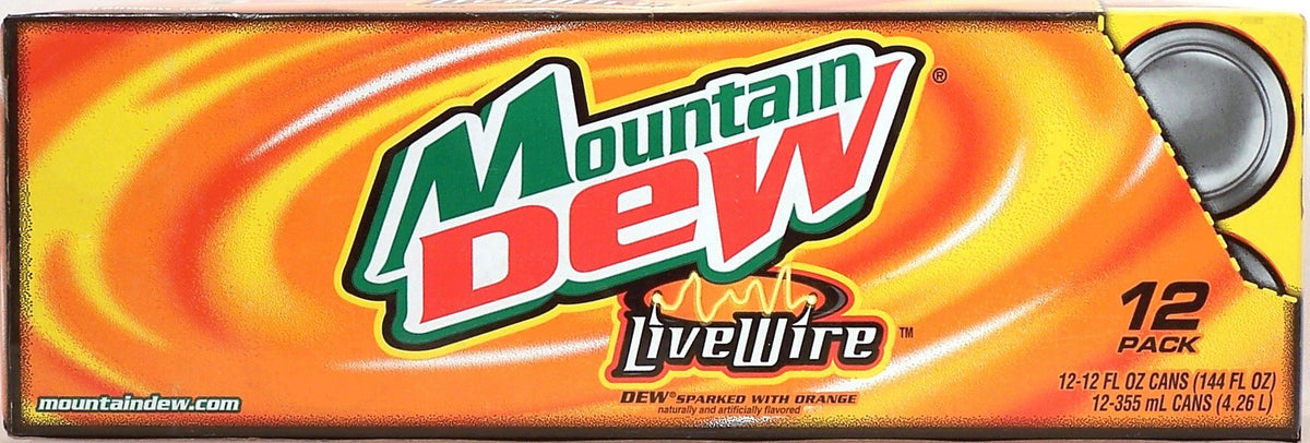 Live Wire by Mountain Dew – 12 Fl Oz (Pack of 12), Pack of 12, Model FQQF
