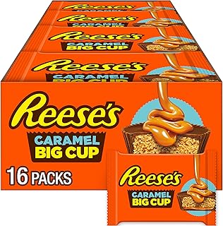 Reese's Big Cup Caramel Peanut Butter Cups, 1.4 oz, 16 ct