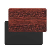 Flash Furniture Black/Mahogany / 30" x 48" Rectangular / Classic Tables