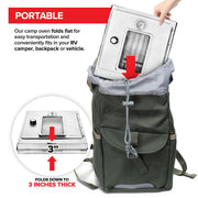 Portable Camping Oven by Modern Innovations – 10.25 x 10.25 x 10.75 inches, 16900.0 cubic_centimeters, Stainless Steel