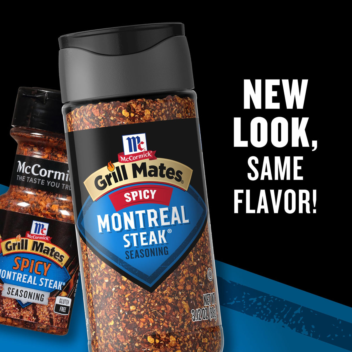 McCormick Spicy Montreal Steak Seasoning by Grill Mates – 3.12 Ounce (Pack of 6), Pack of 2, Model 052100001500