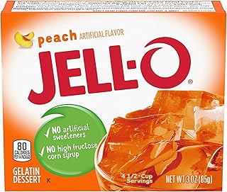 Jell-o, Gelatin Dessert, Peach (Pack of 2)