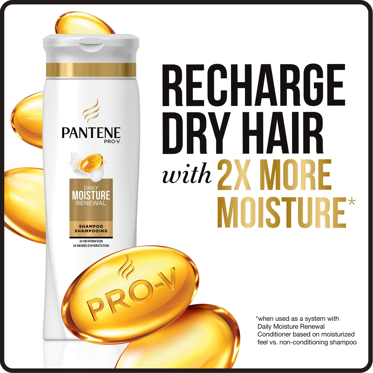 Pantene 25 Fl Oz (Pack of 1) / Wild Berries, Fresh Floral, Creamy Vanilla / 1 Shampoos