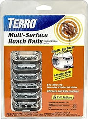 TERRO Multi-Surface Roach Bait Stations, 6-Pack