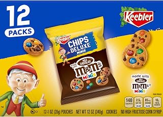 Keebler On-The-Go Chips Deluxe Rainbow Cookies with M&Ms, 12oz, 12ct