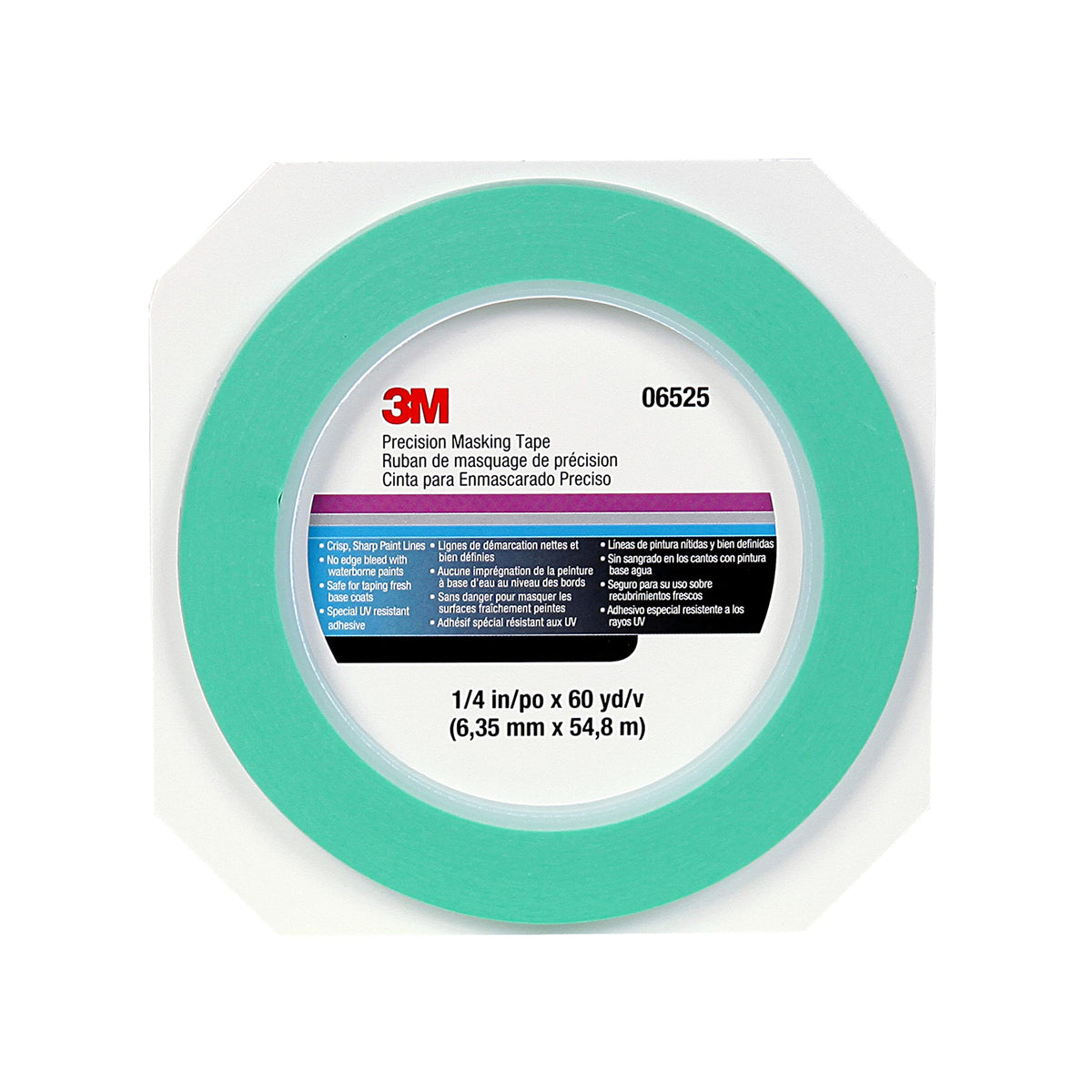 3M 1/4 inch x 60 yard (Pack of 2) / 06525 / Blue Masking Tape