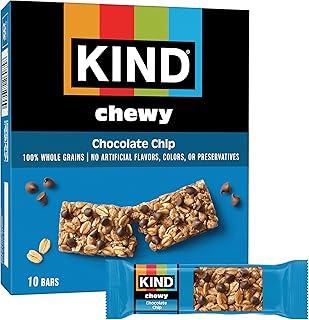 KIND Chewy Granola Bars, Chocolate Chip, Gluten Free Snacks, 10 ct