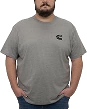 Cummins Gray Cotton Blend Short Sleeve Tagless T-Shirt