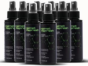 Molecule Helmet Refresh Spray | Premium Helmet Care | Cleans & Deodorizes Helmets, Visors, and Goggles | Signature Fresh Scent | 4 Ounces (12 Pack)