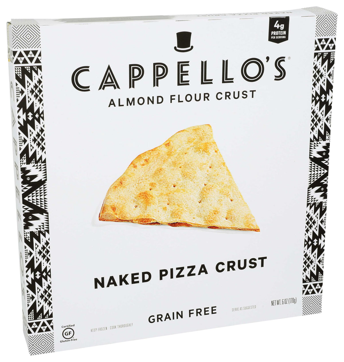 Naked Pizza Crust - 6 per case by Cappello's – Commercial Grade