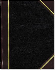 Rediform National 57131 Texthide Record Book Black/Burgundy 300 Green Pages 14 1/4 x 8 3/4
