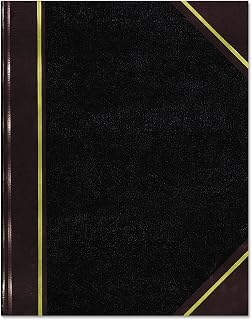 Rediform National 57131 Texthide Record Book Black/Burgundy 300 Green Pages 14 1/4 x 8 3/4