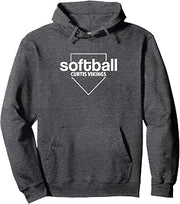 Curtis Vikings Softball Home Plate Pullover Hoodie