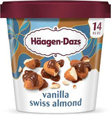 Häagen-Dazs Haagen-Dazs, Vanilla Swiss Almond Ice Cream, 14 oz (Frozen)