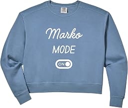 Womens Marko Mode On Name Comfort Colors Crop Sweatshirt