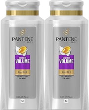 Pantene Volumizing Shampoo for Fine Hair, Sheer Volume 25.4 Fl Oz (Pack of 2)
