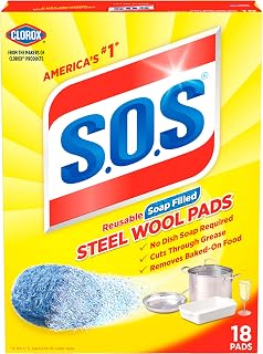 S.O.S Steel Wool Soap Pads, 18 Count