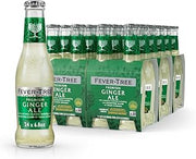 Fever-Tree Ginger Ale – Premium Mixer for Cocktails and Mocktails, 6.8 fl oz Bottles, Pack of 24 – Naturally Sourced, Non-GMO