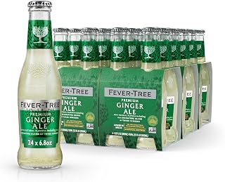 Fever-Tree Ginger Ale – Premium Mixer for Cocktails and Mocktails, 6.8 fl oz Bottles, Pack of 24 – Naturally Sourced, Non-GMO