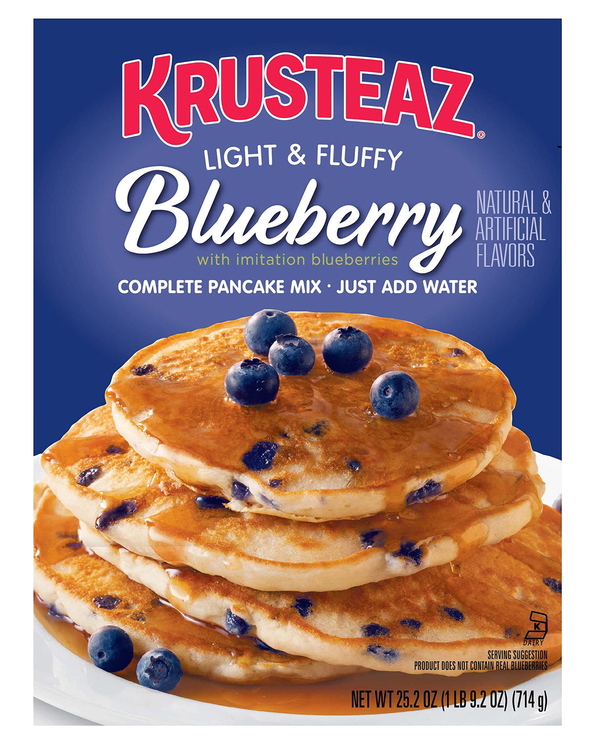 Krusteaz Blueberry / 25.2 Ounce (Pack of 6) / 6 Breads
