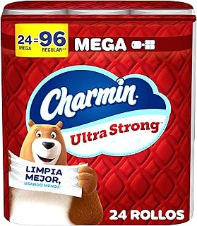 Charmin, 2 Ply Unscented Mega Rolls Bathroom Tissue, 24 Count