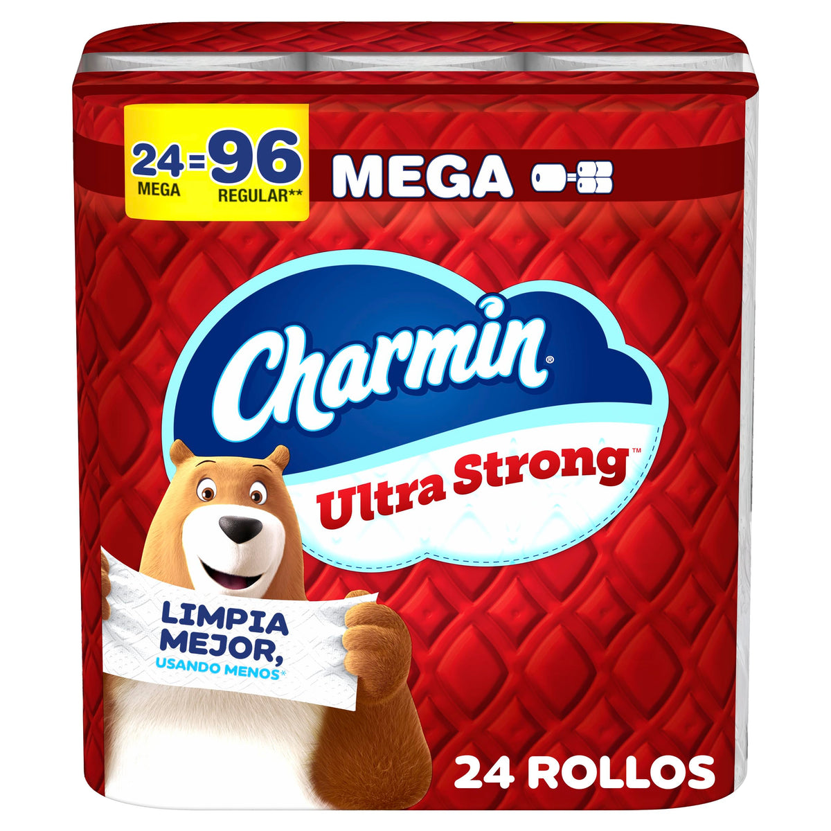 2 Ply Unscented Mega Rolls Bathroom Tissue, 24 Count by Charmin – Mega Roll