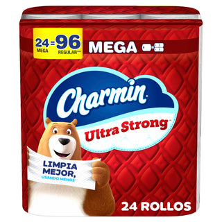 2 Ply Unscented Mega Rolls Bathroom Tissue, 24 Count by Charmin – Mega Roll