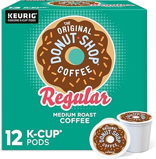 The Original Donut Shop Regular Keurig Single-Serve K-Cup Pods, Medium Roast Coffee, 12 Count