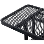 Global Industrial Black / Industrial / 96 inches x 30 inches x 17 inches Picnic Tables