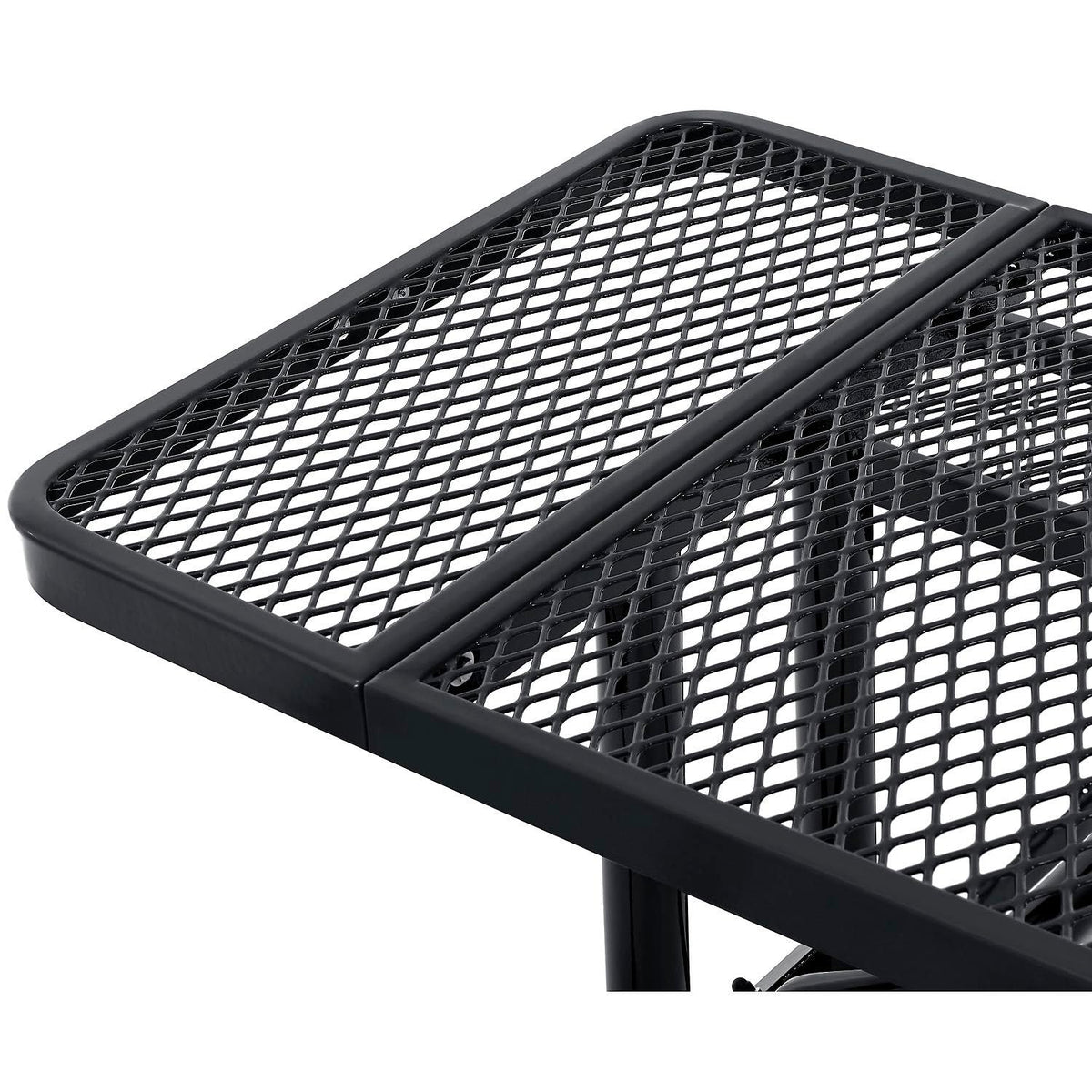Global Industrial Black / Industrial / 96 inches x 30 inches x 17 inches Picnic Tables