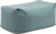 Zuo Aroz Ottoman Green, Green Ottoman, Modern Style, Removable and Washable Cushion Cover, 100% Polypropylene, Outdoor Living, 33.5" W x 22.8" D x 12.2" H, Non-Stackable