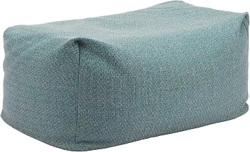 Zuo Aroz Ottoman Green, Green Ottoman, Modern Style, Removable and Washable Cushion Cover, 100% Polypropylene, Outdoor Living, 33.5" W x 22.8" D x 12.2" H, Non-Stackable