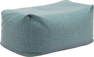 Zuo Aroz Ottoman Green, Green Ottoman, Modern Style, Removable and Washable Cushion Cover, 100% Polypropylene, Outdoor Living, 33.5" W x 22.8" D x 12.2" H, Non-Stackable