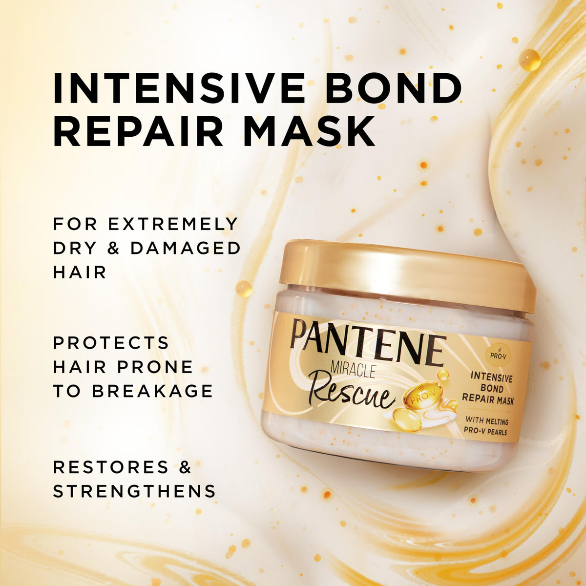 Miracle Rescue Hair Mask by Pantene – 10.1 Fl Oz (Pack of 1),, Model 80878200139