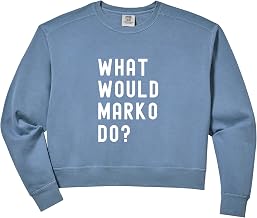 Womens What Would Marko Do? Comfort Colors Crop Sweatshirt