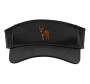 Chital Axis Deer Sport Sun Visor by Chital Axis Deer Lovers Shop – Polyester, Black