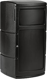 Commercial Zone PolyTec™ Side Entry Trash Container, Square, Dual Flipper, Dome Top