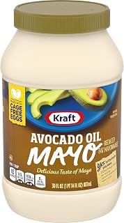 Kraft Mayo Avocado Oil Reduced Fat Mayonnaise Jar, 30 Ounce