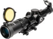 1-8x24 Rifle Scope with Red and Green Illuminated .223 BDC Reticle by Barska – One Size, Metal, Black, Model AC13326