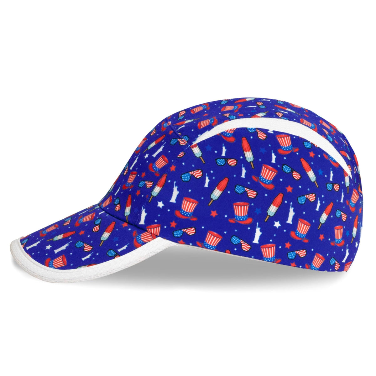 Patriotic USA Running Hat by Headsweats – Polyester, Navy/Usa, Model HU77100069-400