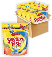 Swedish Fish Mini Assorted Soft & Chewy Candy, Family Size, 4 - 1.8 lb Bags