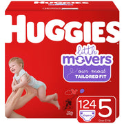 Overnites Nighttime Diapers by HUGGIES – Size 5 (124 Count), Rubber, Multi-color, Model 10036000495536