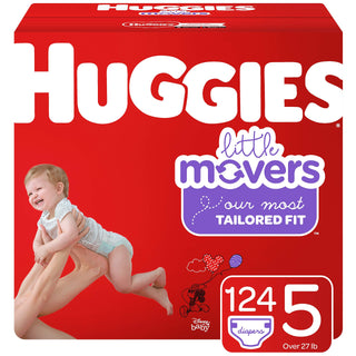 Overnites Nighttime Diapers by HUGGIES – Size 5 (124 Count), Rubber, Multi-color, Model 10036000495536