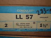 LL57 Crouse Hinds, Type LL Condulet, 1 1/2"